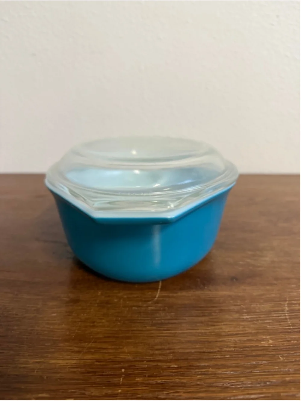 Vintage PYREX Turquoise Blue 1½ Qt Covered Casserole Dish w Lid Excellent USA